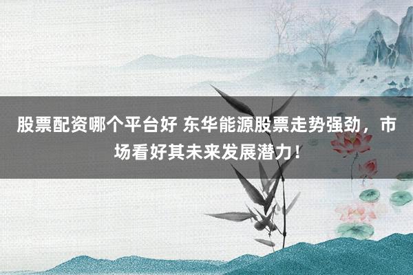股票配资哪个平台好 东华能源股票走势强劲，市场看好其未来发展潜力！